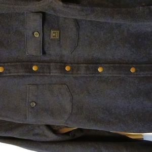 ROARK REVIVAL blue flannel men's L